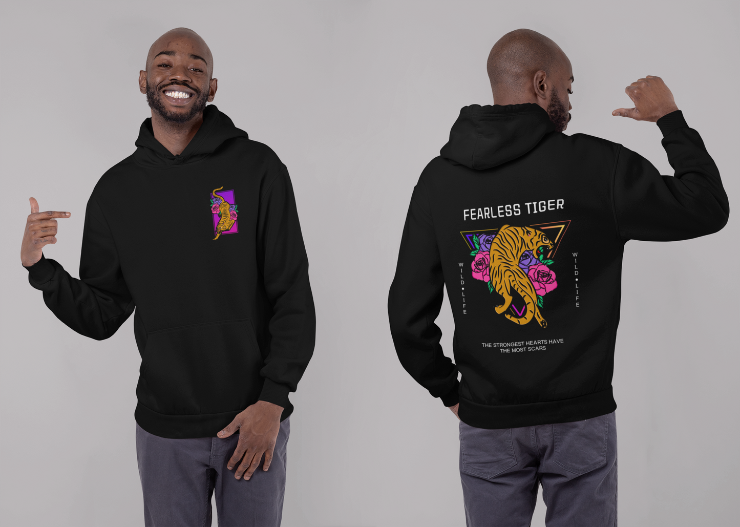 Fearless Tiger Oversize Hoodie Unisex